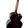 Ortega STRIPSU.ACB-L The Private Room Medium Scale Acoustic Bass 4 String Lefty - Spruce / Striped Ebony Natural + Bag