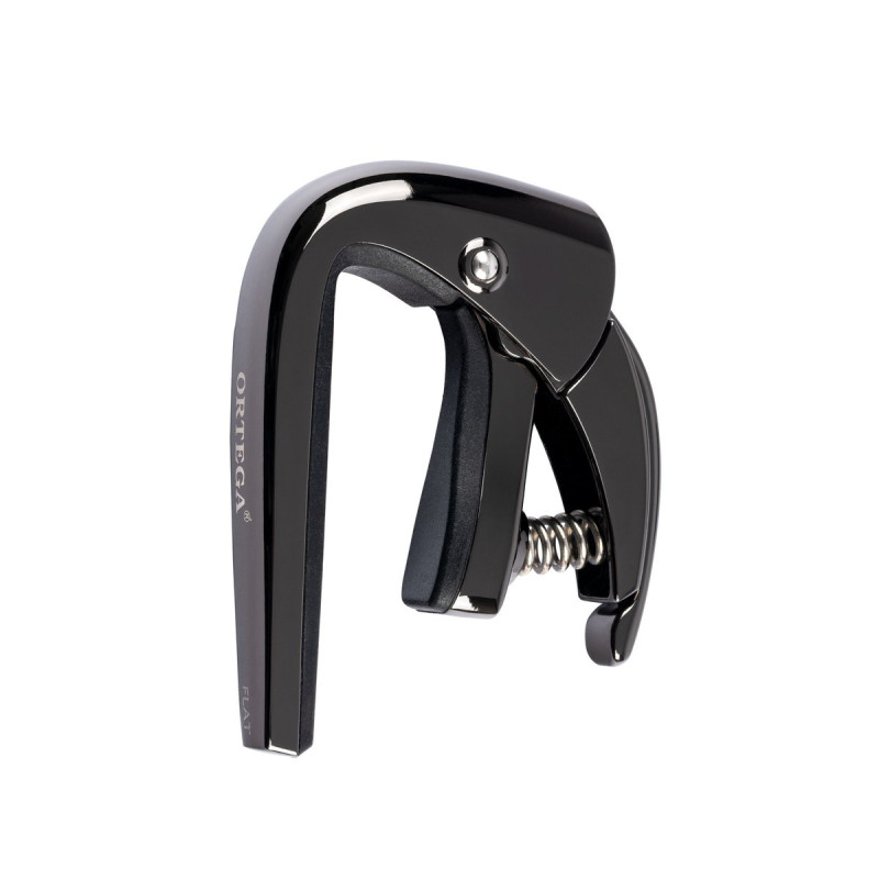 Ortega TNCAPO-BCR Flat Guitar Capo - Black Chrome