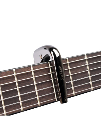 Ortega TNCAPO-BCR Flat Guitar Capo - Black Chrome