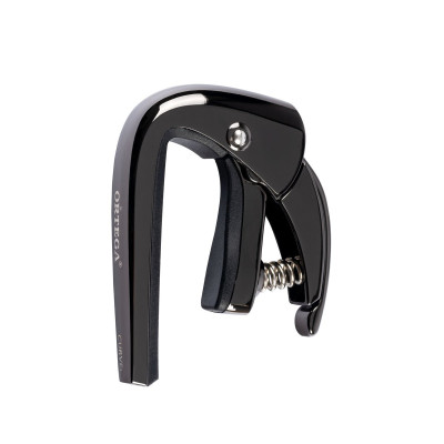Ortega TNCAPOCV-BCR Curved Guitar Capo - Black Chrome