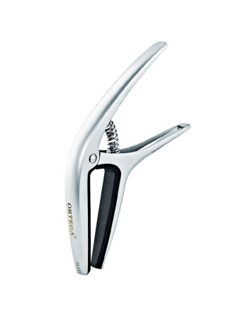 Ortega TWCAPO-CR Curved/Flat Guitar Capo - Chrome