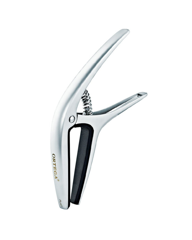 Ortega TWCAPO-CR Curved/Flat Guitar Capo - Chrome