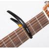 Ortega TWCAPO-SBK Curved/Flat Guitar Capo - Black/Orange