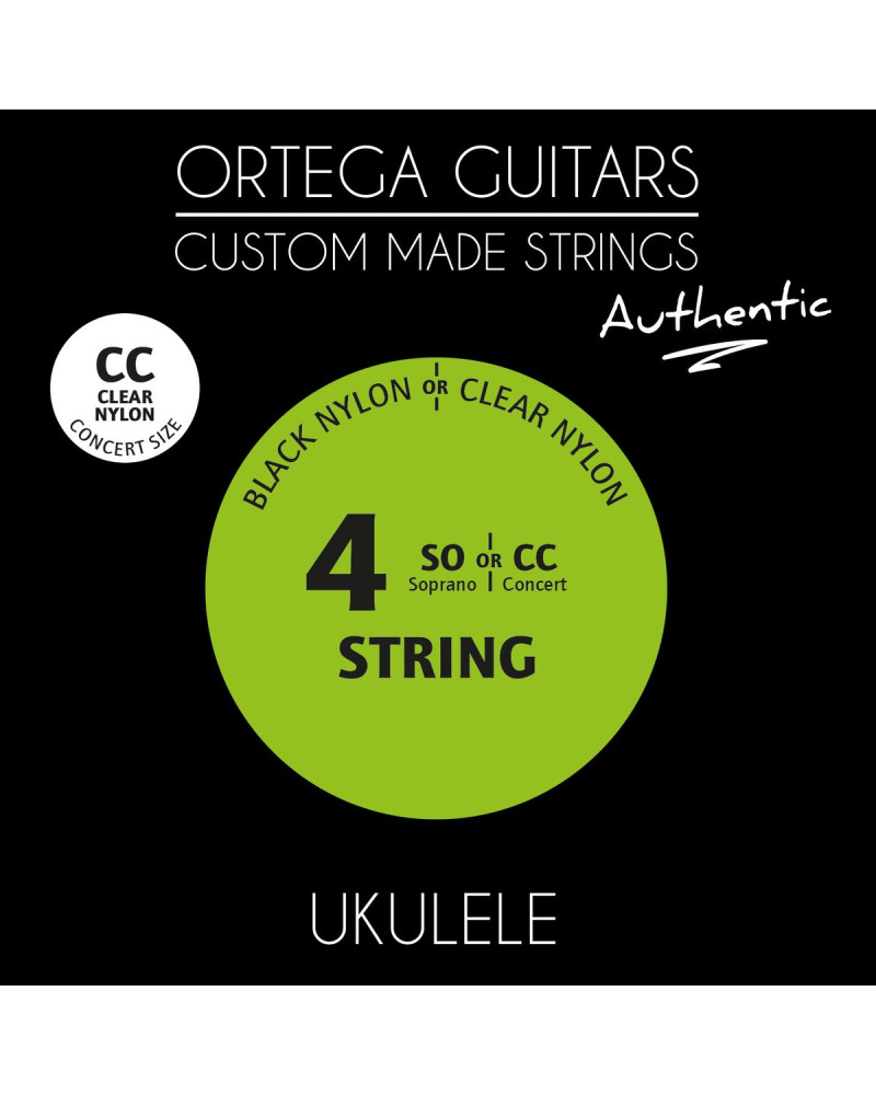 Ortega UKA-CC Custom Made Strings Authentic String Set - Ukulele 4 String