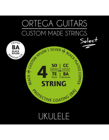 Ortega UKSBK-BA Custom Made Strings Select String Set - Ukulele 4 String