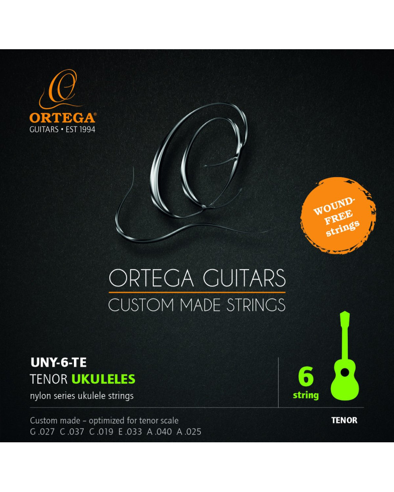 Ortega UNY-6-TE Custom Made Strings Ukulele String Set - Tenor 6 String