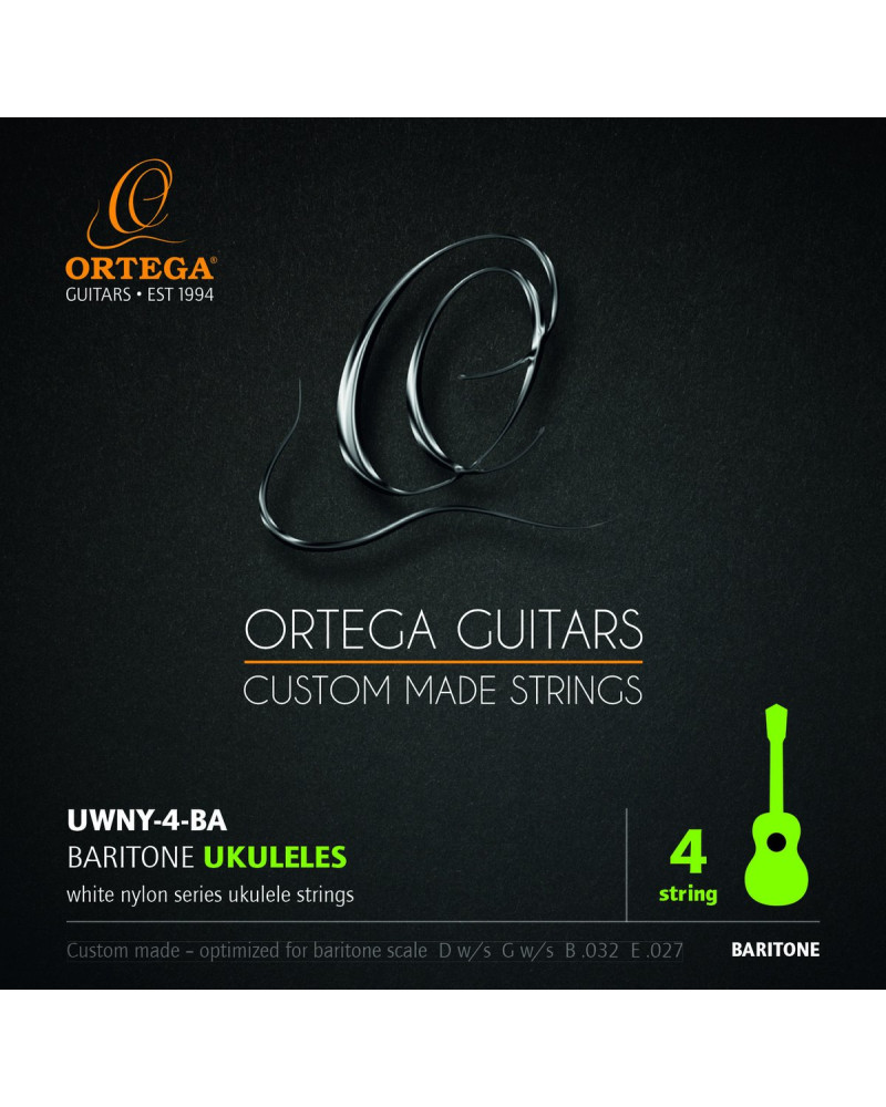 Ortega UWNY-4-BA Custom Made Strings Ukulele String Set - Baritone 4 String