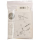 P&H Bows PHP1741A P&H Bowhair Hank, for 4/4 Fiberglass Violin bow, genuine horse hair