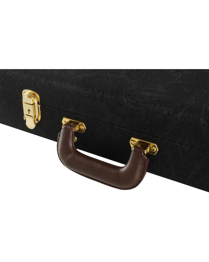 PRS Multi-Fit Hard Case, Black Paisley, Blue Interior