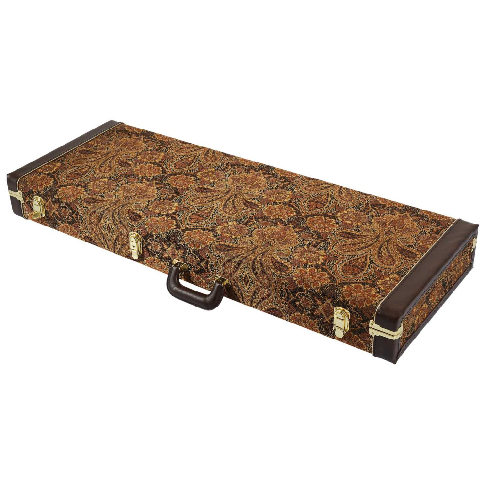 PRS Multi-Fit Hard Case, Brown Paisley, Brown Interior