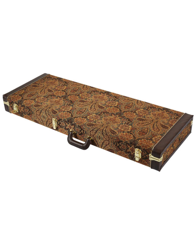 PRS Multi-Fit Hard Case, Brown Paisley, Brown Interior