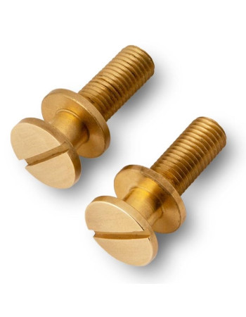 PRS Stoptail Studs (Metric) - Unplated Polished Brass