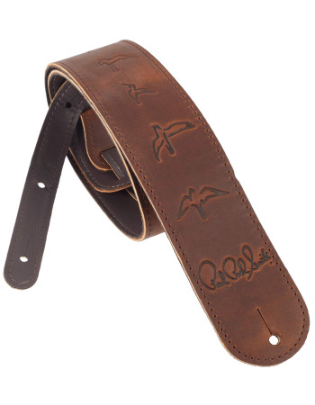 PRS Leather Birds Strap, Distressed Brown