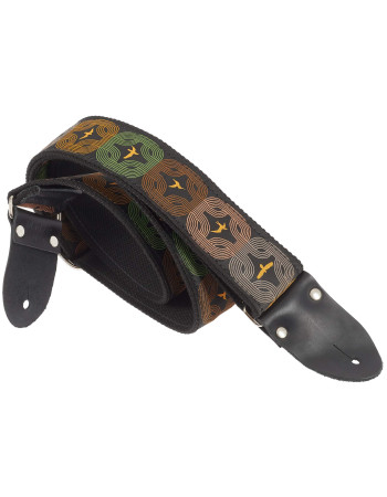 PRS 2” Deluxe Retro Strap, Orange Birds, Custom Jacquard
