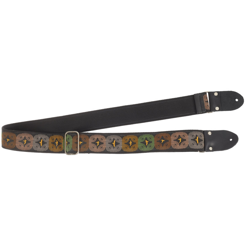 PRS 2” Deluxe Retro Strap, Orange Birds, Custom Jacquard