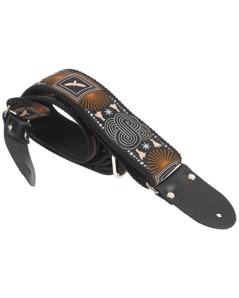 PRS 2” Deluxe Retro Strap, Beige Birds, Custom Jacquard