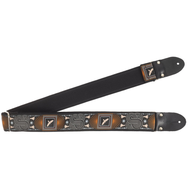 PRS 2” Deluxe Retro Strap, Beige Birds, Custom Jacquard