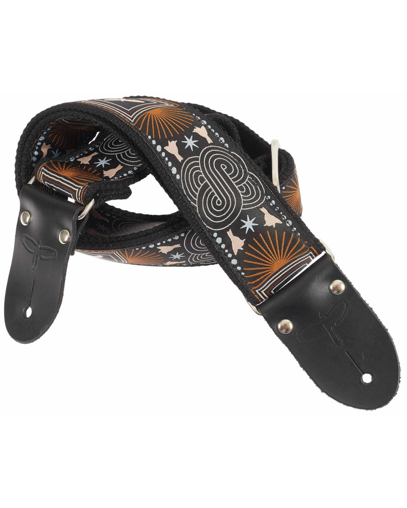 PRS 2” Deluxe Retro Strap, Beige Birds, Custom Jacquard