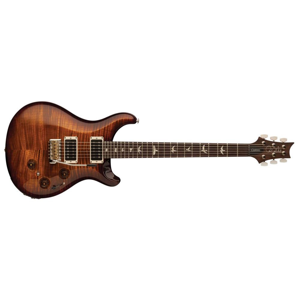 PRS Custom 24 Piezo Black Gold Wraparound Burst