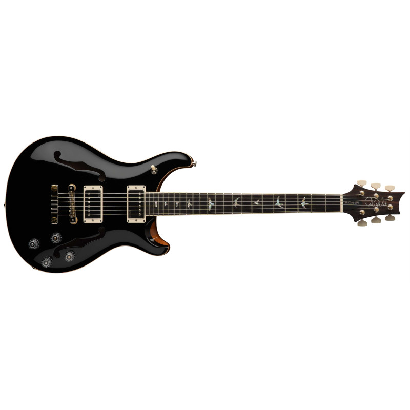 PRS McCarty 594 Hollowbody II Black Top & Back (Natural Sides)