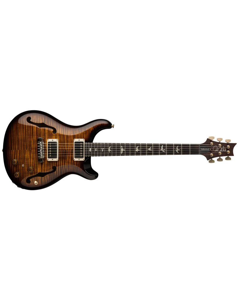 PRS Hollowbody II Piezo Black Gold Wraparound Burst