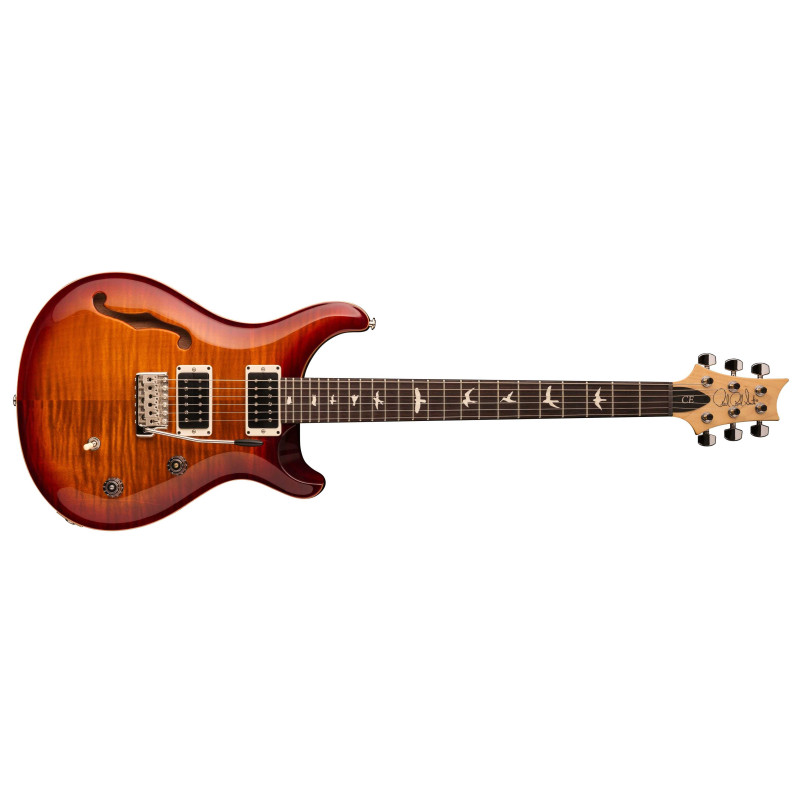 PRS CE 24 Semi-Hollow Dark Cherry Sunburst
