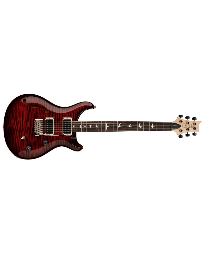 PRS CE 24 Semi-Hollow Fire Red Burst