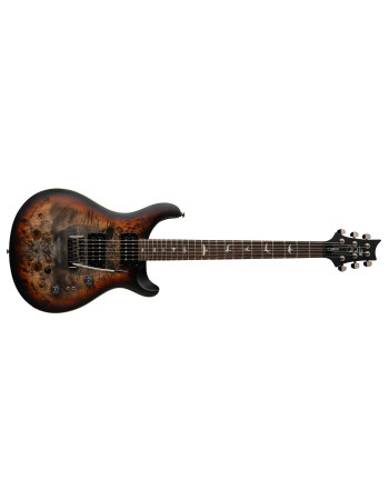PRS SE Exotic Custom 24-08 Poplar Burl Charcoal Cherry Midnight Burst