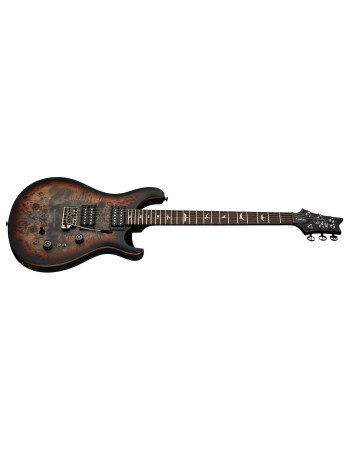 PRS SE Exotic Custom 24-08 Poplar Burl Charcoal Cherry Midnight Burst