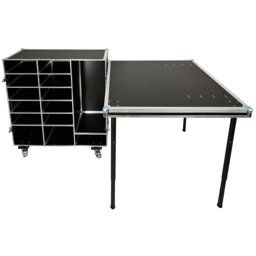 Razzor Cases Transport box for merch in combination with a sales counter