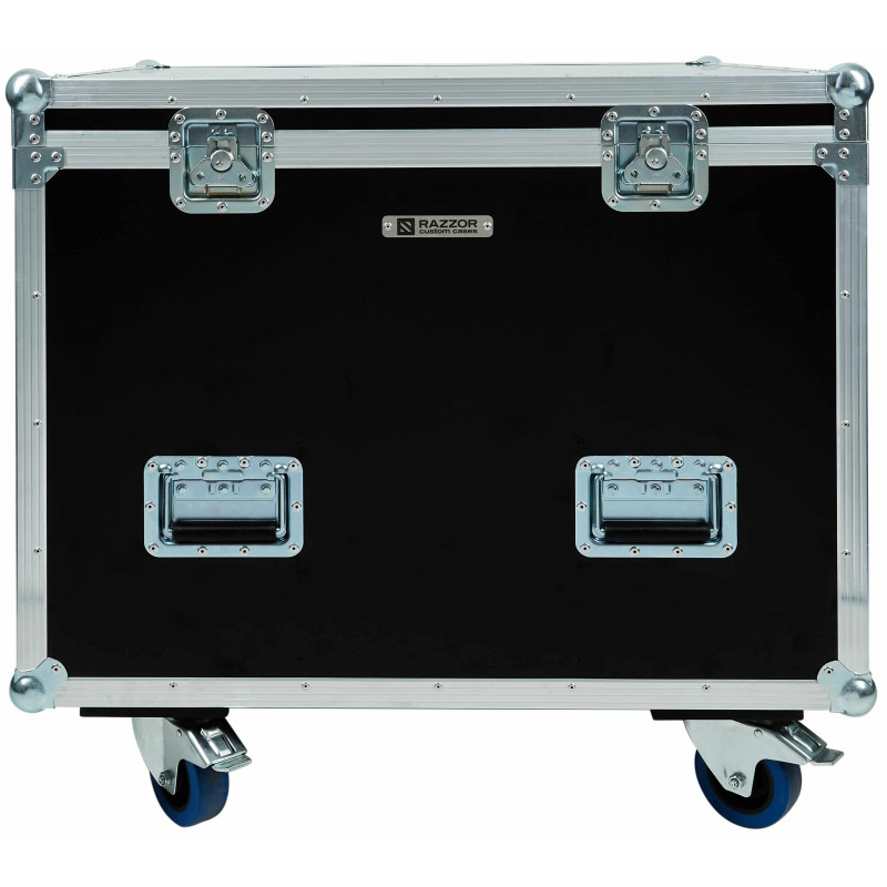Razzor Cases 12x LED IP PAR 12x12W HCL in two floors of 6 pcs
