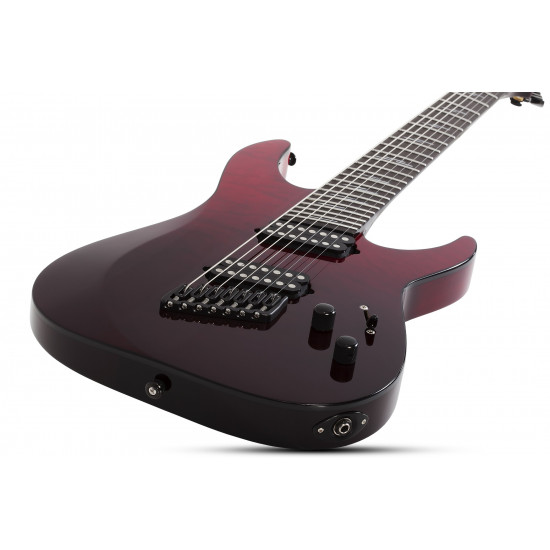 Schecter Reaper-7 Elite Multiscale Blood Burst