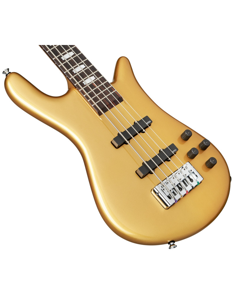 Spector SXEURO5CLMGD SXEURO5CLMGD  Bass Guitar, Euro Classic, 5-String, activ, Solid Metallic Gold Gloss