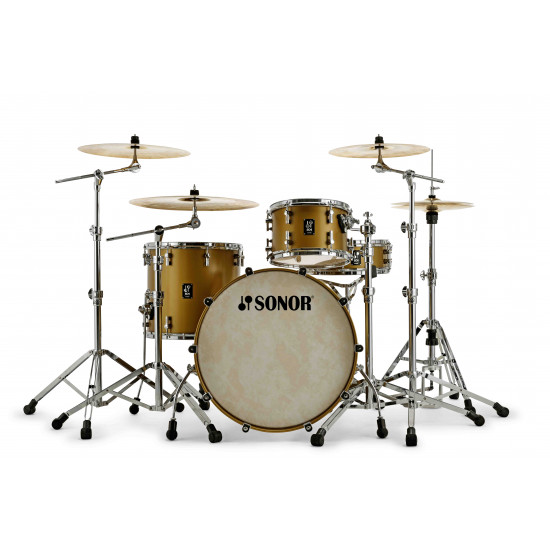 Sonor SQ1 322 Shell Set NM Satin Gold Metalic Sonor SQ1 322 Shell Set NM Satin Gold Metalic