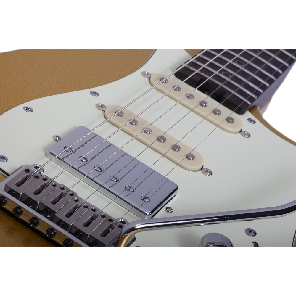 Schecter Nick Johnston Traditional HSS 10th Anniversary Atomic Saffron