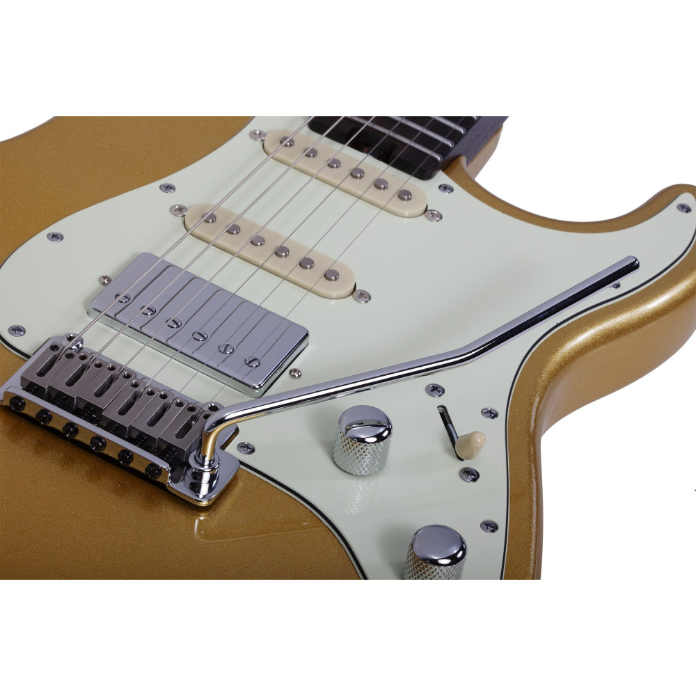 Schecter Nick Johnston Traditional HSS 10th Anniversary Atomic Saffron