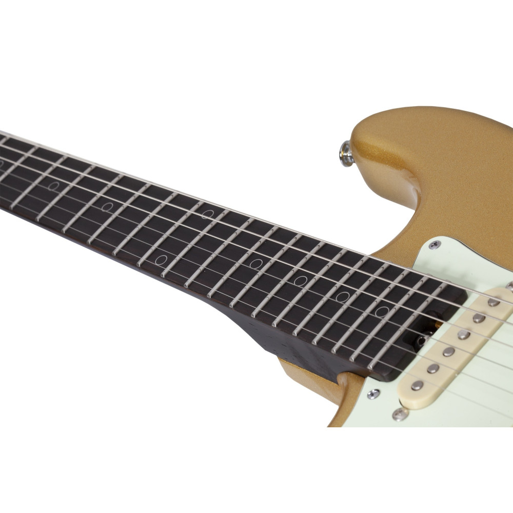 Schecter Nick Johnston Traditional HSS 10th Anniversary LH Atomic Saffron