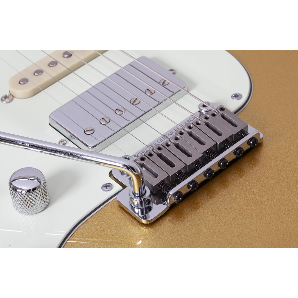 Schecter Nick Johnston Traditional HSS 10th Anniversary LH Atomic Saffron