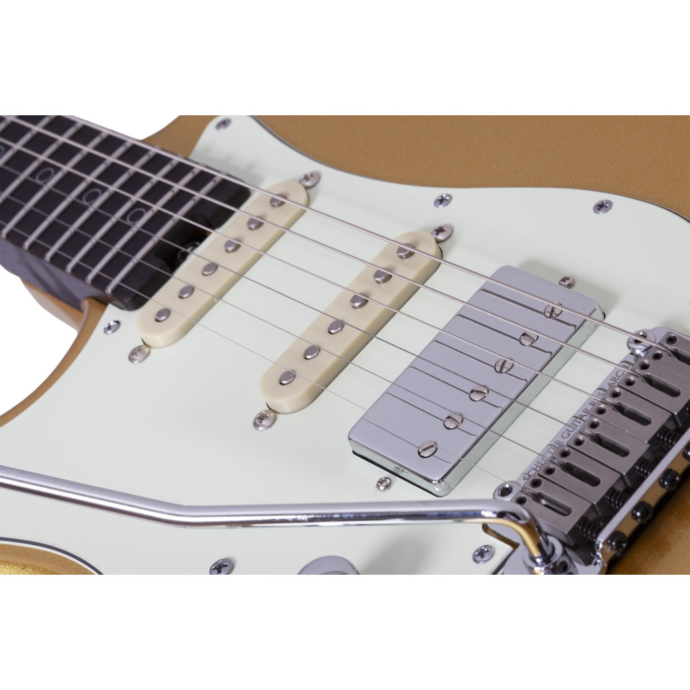 Schecter Nick Johnston Traditional HSS 10th Anniversary LH Atomic Saffron