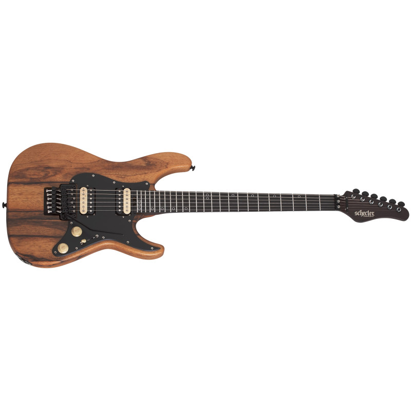 Schecter Sun Valley Super Shredder Exotic FR Black Limba Natural Satin