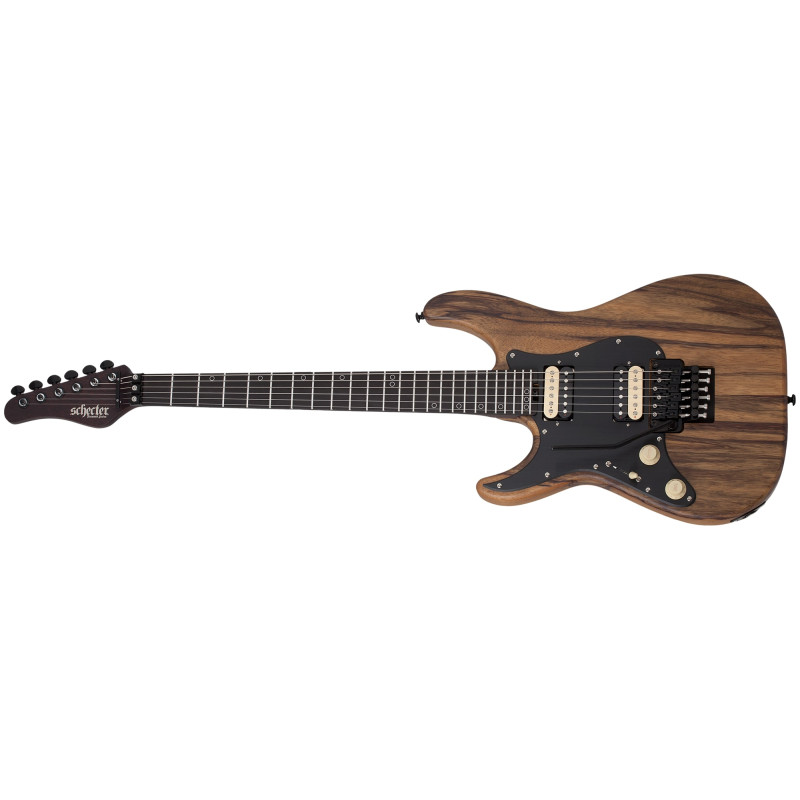 Schecter Sun Valley Super Shredder Exotic FR Black Limba LH Natural Satin