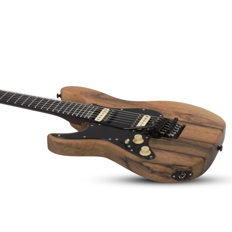 Schecter Sun Valley Super Shredder Exotic FR Black Limba LH Natural Satin
