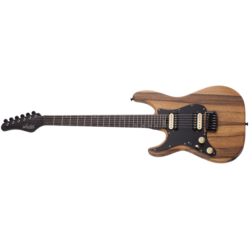Schecter Sun Valley Super Shredder Exotic HT Black Limba LH Natural Satin