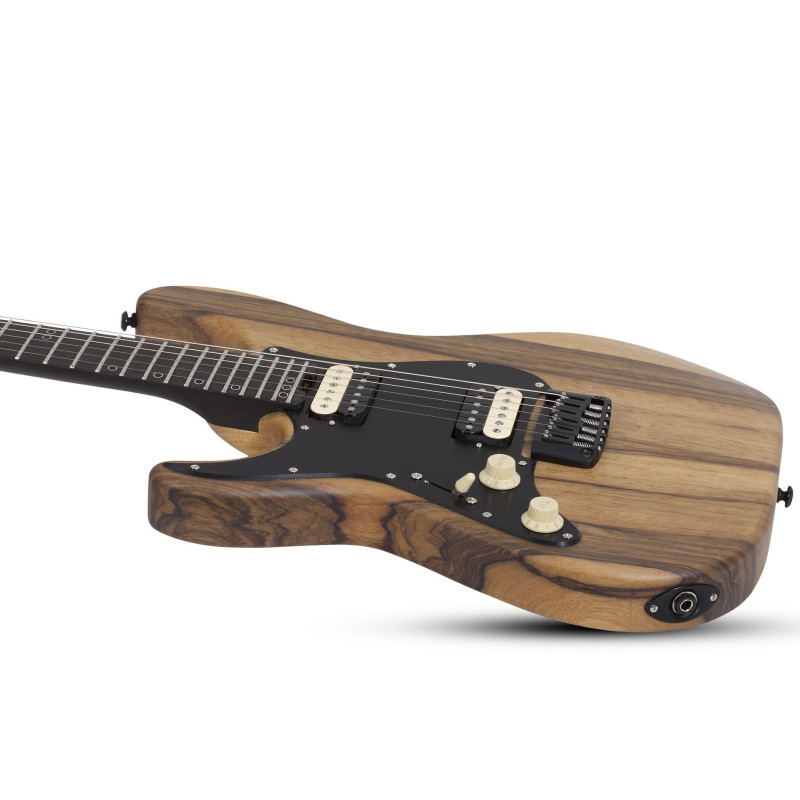 Schecter Sun Valley Super Shredder Exotic HT Black Limba LH Natural Satin