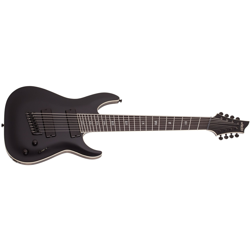 Schecter C-8 MS SLS Elite Evil Twin Satin Black