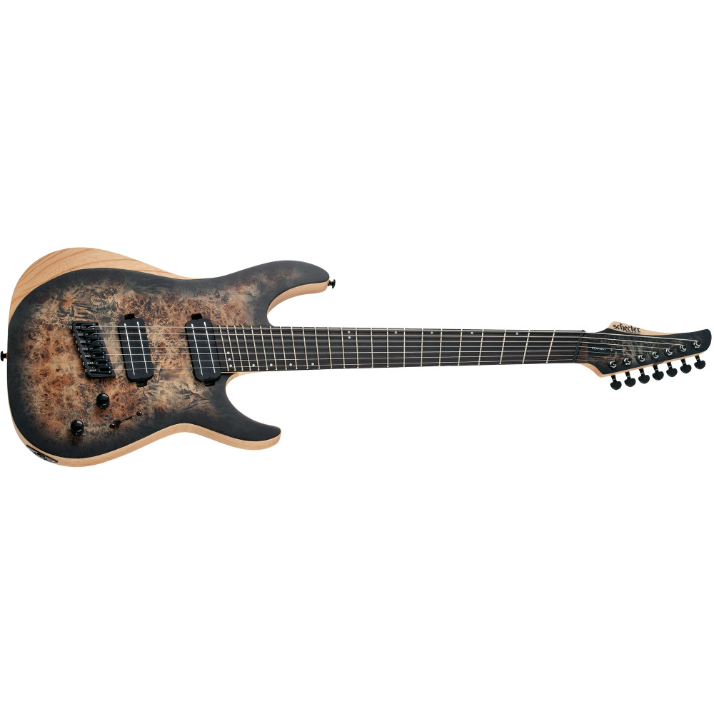 Schecter Reaper-7 Multiscale Satin Charcoal Burst (SCB)