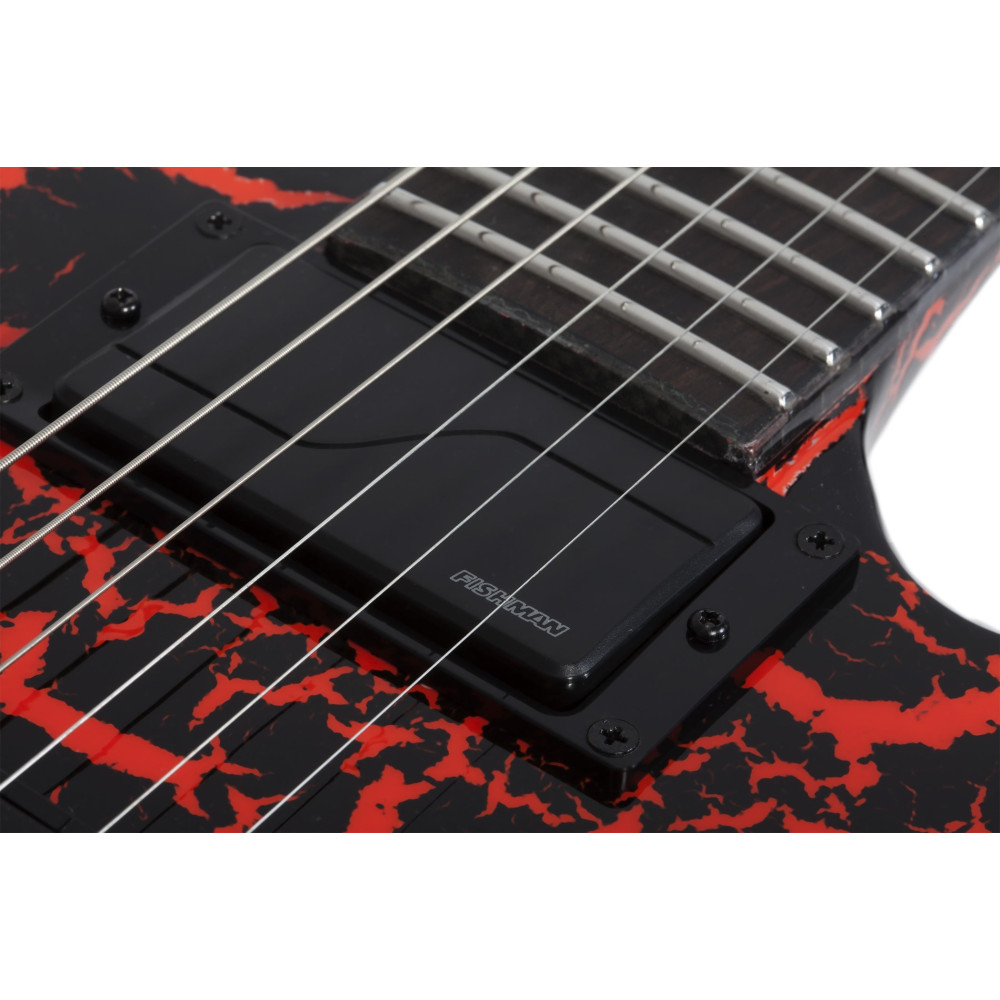 Schecter BalSac E-1 FR Black Orange Crackle