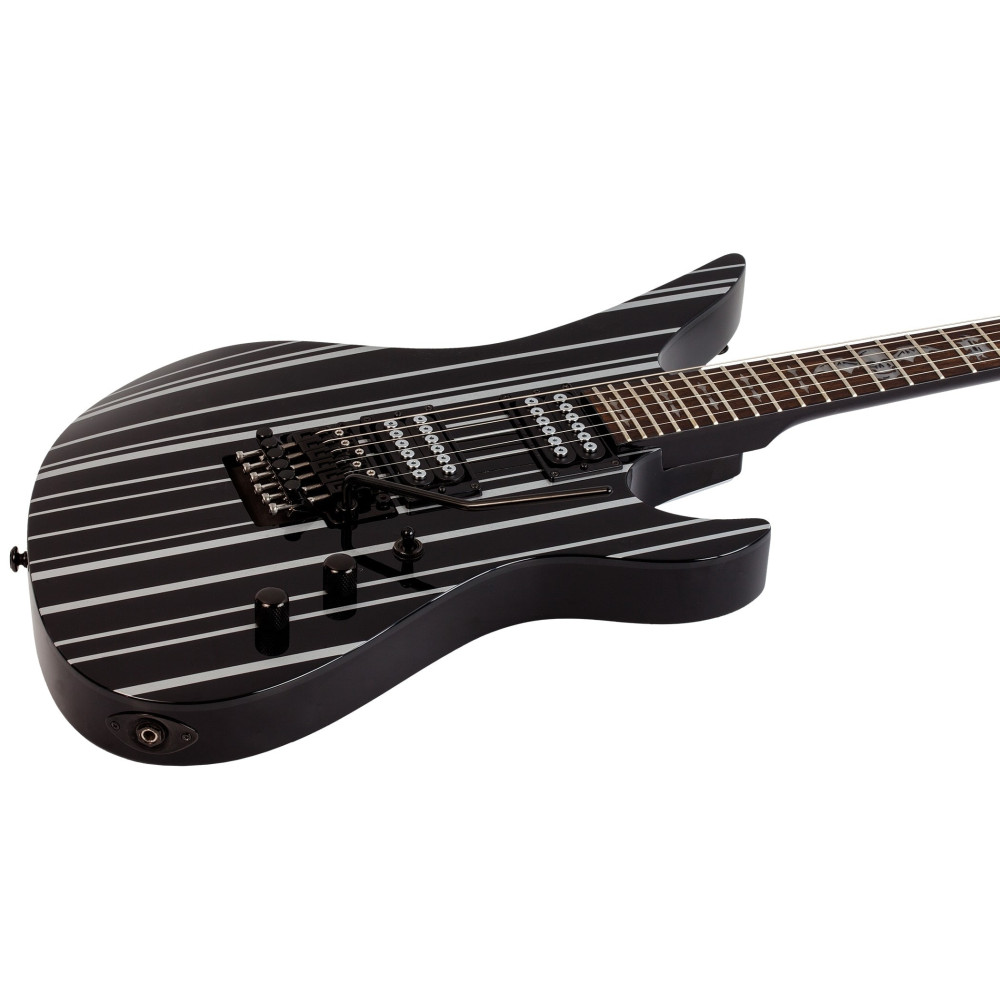 Schecter Synyster Standard Gloss Black with Silver Pinstripes