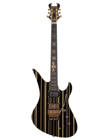 Schecter SCH.1742 Synyster Gates Custom-S Gloss Black w/Gold Stripes