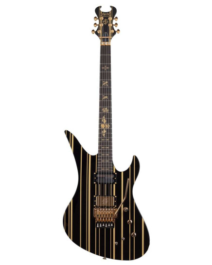 Schecter SCH.1742 Synyster Gates Custom-S Gloss Black w/Gold Stripes